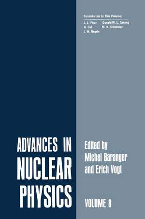 Advances in Nuclear Physics: Volume 8 de J. L. Friar