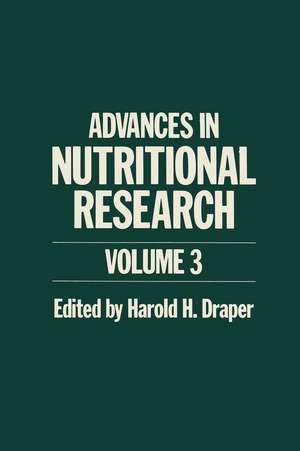 Advances in Nutritional Research de H. Draper