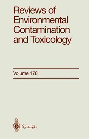 Reviews of Environmental Contamination and Toxicology: Continuation of Residue Reviews de George Ware