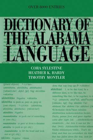 Dictionary of the Alabama Language de Cora Sylestine