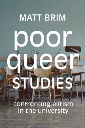 Poor Queer Studies – Confronting Elitism in the University de Matt Brim