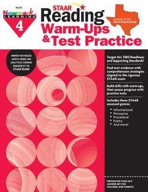 Staar: Reading Warm Ups and Test Practice G4 Workbook