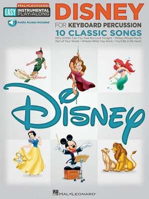 Disney - 10 Classic Songs: Keyboard Percussion Easy Instrumental Play-Along Book with Online Audio Tracks de Hal Leonard Corp