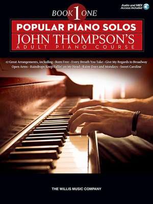 Popular Piano Solos - John Thompson's Adult Piano Course (Book 1) Elementary Level Book/Online Audio de John Thompson