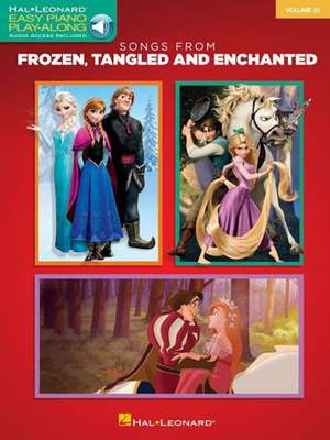 Songs from Frozen, Tangled and Enchanted: Easy Piano Play-Along Volume 32 (Bk/Online Audio) de Hal Leonard Corp