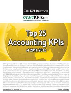 Top 25 Accounting Kpis of 2011-2012 de The Kpi Institute