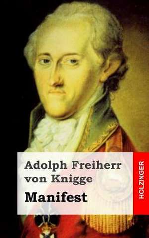 Manifest de Adolph Freiherr Von Knigge