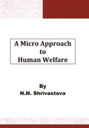 A Micro Approach to Human Welfare de N. N. Shrivastava