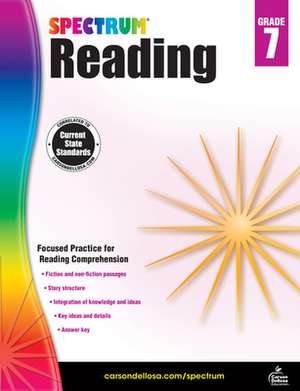 Spectrum Reading Workbook, Grade 7 de Spectrum