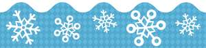 Snowflakes Scalloped Borders de Carson-Dellosa Publishing