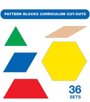 Pattern Blocks Curriculum Cut-Outs de Carson-Dellosa Publishing