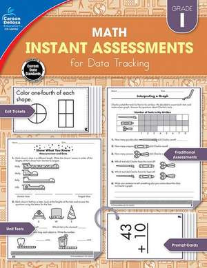 Instant Assessments for Data Tracking, Grade 1 de Carson Dellosa Education