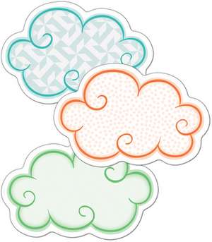 Up and Away Clouds Mini Cut-Outs de Carson-Dellosa Publishing