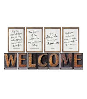 Industrial Chic Welcome Bulletin Board Set de Melanie Ralbusky