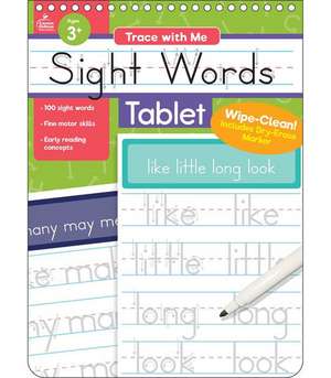 Trace with Me Sight Words Tablet [With Dry-Erase Pen] de Carson Dellosa Education