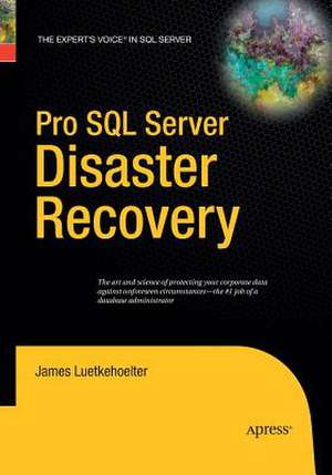 Pro SQL Server Disaster Recovery de James Luetkehoelter