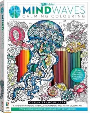 Art Maker Mindwaves Colouring Kit: Ocean Tranquillity de Hinkler Pty Ltd