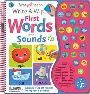 Write and Wipe First Words with Sound (US) de Hinkler Books Hinkler Books