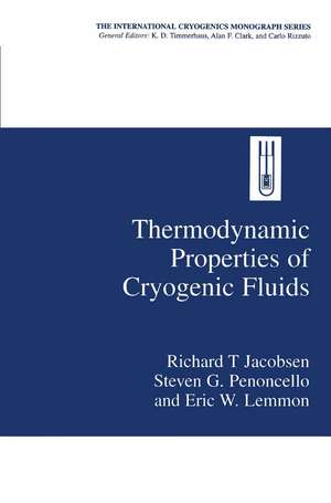 Thermodynamic Properties of Cryogenic Fluids de Richard T. Jacobsen