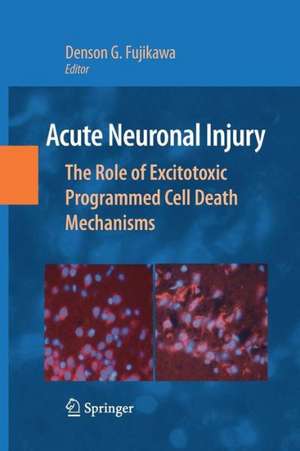 Acute Neuronal Injury: The Role of Excitotoxic Programmed Cell Death Mechanisms de Denson G. Fujikawa