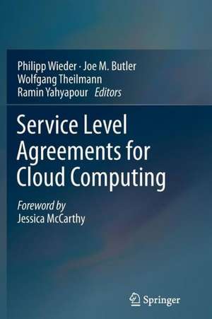 Service Level Agreements for Cloud Computing de Philipp Wieder