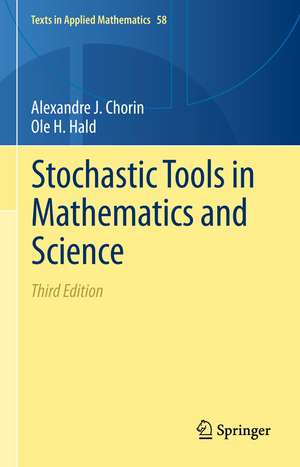 Stochastic Tools in Mathematics and Science de Alexandre J. Chorin