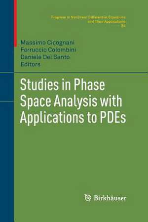 Studies in Phase Space Analysis with Applications to PDEs de Massimo Cicognani