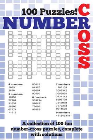 Number Cross Puzzle Book de Clarity Media