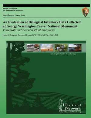 An Evaluation of Biological Inventory Data Collected at George Washington Carver National Monument de National Park Service