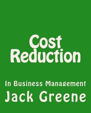 Cost Reduction de Jack Greene