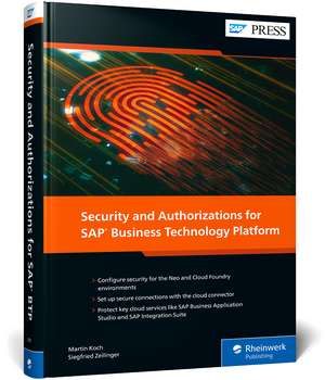 Security and Authorizations for SAP Business Technology Platform de Martin Koch