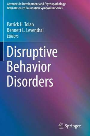 Disruptive Behavior Disorders de Patrick H. Tolan