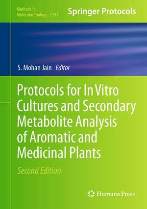 Protocols for In Vitro Cultures and Secondary Metabolite Analysis of Aromatic and Medicinal Plants, Second Edition de S. Mohan Jain