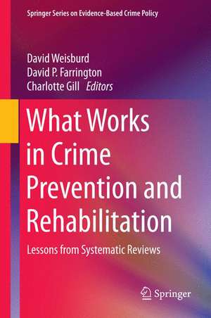 What Works in Crime Prevention and Rehabilitation: Lessons from Systematic Reviews de David Weisburd