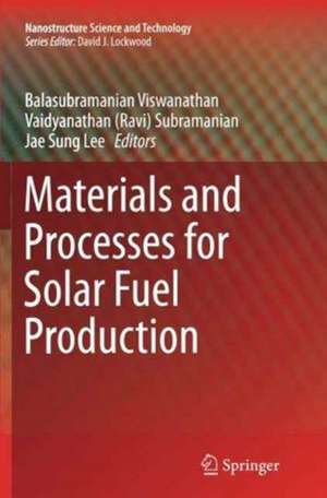 Materials and Processes for Solar Fuel Production de Balasubramanian Viswanathan