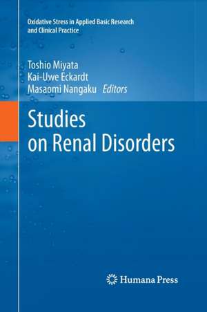 Studies on Renal Disorders de Toshio Miyata