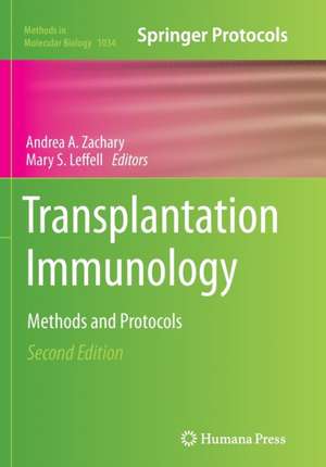 Transplantation Immunology: Methods and Protocols de Andrea A. Zachary