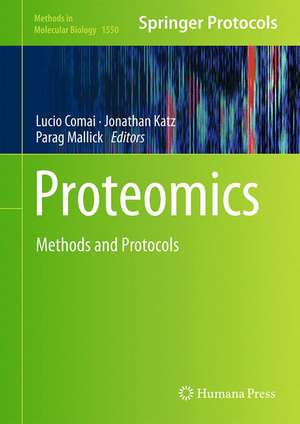 Proteomics: Methods and Protocols de Lucio Comai