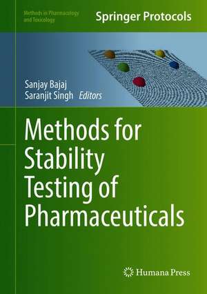 Methods for Stability Testing of Pharmaceuticals de Sanjay Bajaj