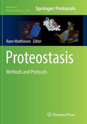 Proteostasis: Methods and Protocols de Rune Matthiesen