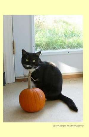 Cat with Pumpkin 2014 Weekly Calendar de D. Roffler