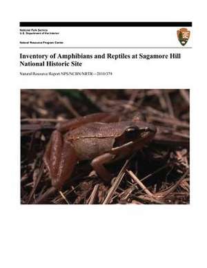 Inventory of Amphibians and Reptiles at Sagamore Hill National Historic Site de Robert P. Cook