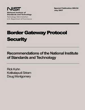 Border Gateway Protocol Security de National Institute of Standards and Tech