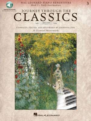 Journey Through the Classics: Book 3 Early Intermediate Hal Leonard Piano Repertoire Book with Audio Access Included de Hal Leonard Corp