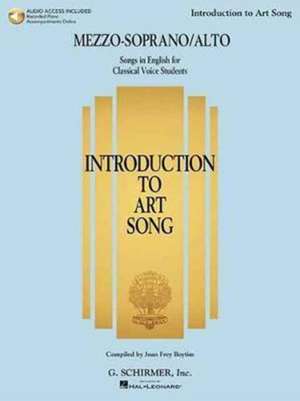 Introduction to Art Song for Mezzo-Soprano/Alto de Hal Leonard Publishing Corporation