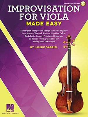 Improvisation for Viola Made Easy de Laurie Gabriel