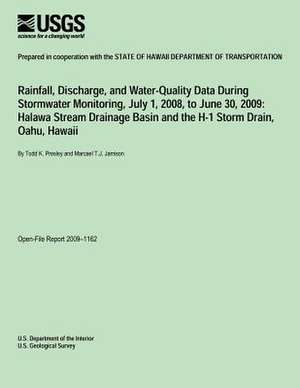 Rainfall, Discharge, and Water-Quality Data During Stormwater Monitoring, July 1, 2008 to June 30, 2009 de U. S. Department of the Interior