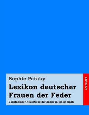 Lexikon Deutscher Frauen Der Feder de Sophie Pataky