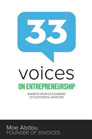 33voices on Entrepreneurship de MR Moe Abdou