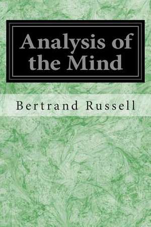 Analysis of the Mind de Bertrand Russell